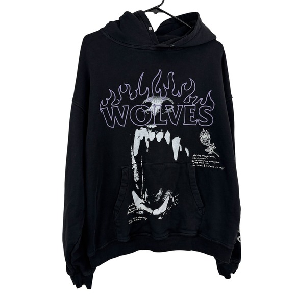Civil Regime Other - Civil Regime Hoodie Mens Large Black Wolves Graphic Limited Edition 743 of 1000